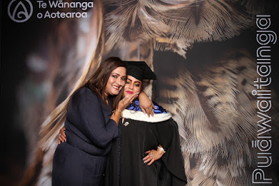 Booth photo from Ceremony 3 of the TWoA Tāmaki Makaurau 2025 Graduations (March 2025) held at the Mangere Arts Centre in Auckland, New Zealand on Wednesday, 12 March, 2025. Photo: InstaBooth by KeyImagery Photography. Copyright: © 2025 Te Wānanga o Aotearoa.