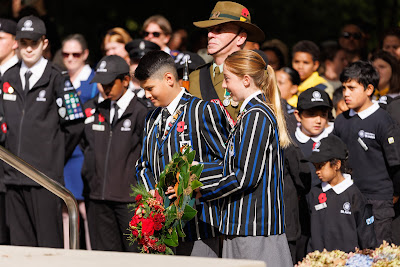 Photo from the Anzac Day 2025 Civic Service held at Memorial Park in Hamilton, Waikato, New Zealand on Friday, 25 April, 2025. Photography by Mike Walen / KeyImagery Photography. Copyright: © 2025 Hamilton City Council.