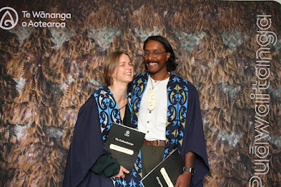 Booth photo from the TWoA Waiariki 2023 Graduations (Whakatāne), held at the Baptist Church, Whakatāne, Bay of Plenty, New Zealand on Wednesday, 17 May, 2023. Photo: Mike Walen / KeyImagery Photography. Copyright: © Te Wānanga o Aotearoa.