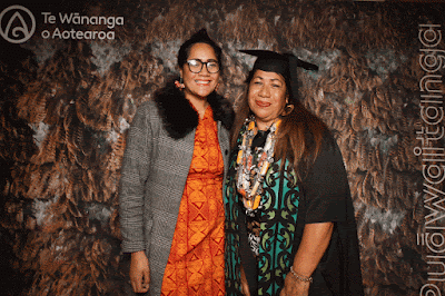 Booth photo from the TWoA Tainui 2023 Graduations (Ceremony 3 - Thursday Morning), held at Hamilton Boys High School, Hamilton, Waikato, New Zealand on Thursday, 20 April, 2023. Photo: InstaBooth / KeyImagery Photography. Copyright: © Te Wānanga o Aotearoa.
