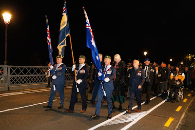 Photo from the Anzac Day 2023 Dawn Parade & Service held at Memorial Park, Hamilton, Waikato, New Zealand. Taken: Tuesday, 25 April, 2023. Photography: Mike Walen / KeyImagery Photography. Copyright: © Hamilton City Council.