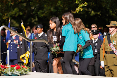 Photo from the Anzac Day 2025 Civic Service held at Memorial Park in Hamilton, Waikato, New Zealand on Friday, 25 April, 2025. Photography by Mike Walen / KeyImagery Photography. Copyright: © 2025 Hamilton City Council.