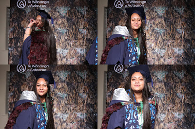 Booth photo from the TWoA Tainui 2021 Graduations (Friday - Ceremony 3),  held at Elim Church, Te Rapa, Hamilton, New Zealand. Taken: Friday 23 April 2021. Photo: InstaBooth / KeyImagery Photography. Copyright: © Te Wānanga o Aotearoa.