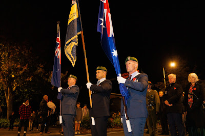 Photo from the Anzac Day 2023 Dawn Parade & Service held at Memorial Park, Hamilton, Waikato, New Zealand. Taken: Tuesday, 25 April, 2023. Photography: Mike Walen / KeyImagery Photography. Copyright: © Hamilton City Council.