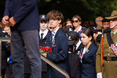 Photo from the Anzac Day 2025 Civic Service held at Memorial Park in Hamilton, Waikato, New Zealand on Friday, 25 April, 2025. Photography by Mike Walen / KeyImagery Photography. Copyright: © 2025 Hamilton City Council.