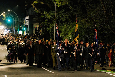 Photo from the Anzac Day 2023 Dawn Parade & Service held at Memorial Park, Hamilton, Waikato, New Zealand. Taken: Tuesday, 25 April, 2023. Photography: Mike Walen / KeyImagery Photography. Copyright: © Hamilton City Council.