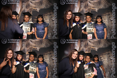 Booth photo from Ceremony 3 of the TWoA Tāmaki Makaurau 2025 Graduations (March 2025) held at the Mangere Arts Centre in Auckland, New Zealand on Wednesday, 12 March, 2025. Photo: InstaBooth by KeyImagery Photography. Copyright: © 2025 Te Wānanga o Aotearoa.