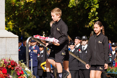 Photo from the Anzac Day 2025 Civic Service held at Memorial Park in Hamilton, Waikato, New Zealand on Friday, 25 April, 2025. Photography by Mike Walen / KeyImagery Photography. Copyright: © 2025 Hamilton City Council.