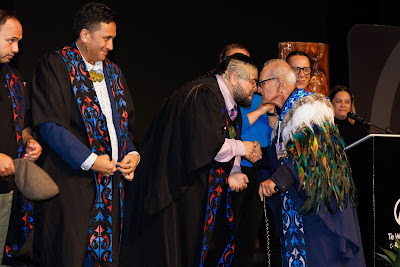 Photo from Ceremony 2 of the TWoA Tāmaki Makaurau 2025 Graduations (May 2025) held at the Mangere Arts Centre in Auckland, New Zealand on Monday, 26 May, 2025. Photo by Mike Walen / KeyImagery Photography. Copyright: © 2025 Te Wānanga o Aotearoa.
