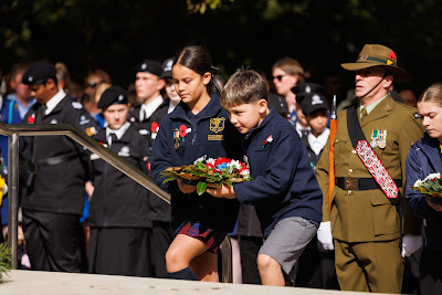 Photo from the Anzac Day 2025 Civic Service held at Memorial Park in Hamilton, Waikato, New Zealand on Friday, 25 April, 2025. Photography by Mike Walen / KeyImagery Photography. Copyright: © 2025 Hamilton City Council.