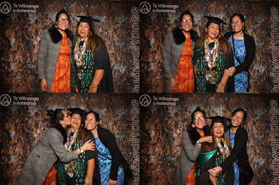 Booth photo from the TWoA Tainui 2023 Graduations (Ceremony 3 - Thursday Morning), held at Hamilton Boys High School, Hamilton, Waikato, New Zealand on Thursday, 20 April, 2023. Photo: InstaBooth / KeyImagery Photography. Copyright: © Te Wānanga o Aotearoa.