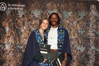Booth photo from the TWoA Waiariki 2023 Graduations (Whakatāne), held at the Baptist Church, Whakatāne, Bay of Plenty, New Zealand on Wednesday, 17 May, 2023. Photo: Mike Walen / KeyImagery Photography. Copyright: © Te Wānanga o Aotearoa.