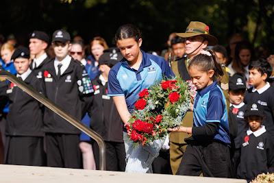Photo from the Anzac Day 2025 Civic Service held at Memorial Park in Hamilton, Waikato, New Zealand on Friday, 25 April, 2025. Photography by Mike Walen / KeyImagery Photography. Copyright: © 2025 Hamilton City Council.