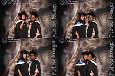 Booth photo from Ceremony 3 of the TWoA Tāmaki Makaurau 2025 Graduations (March 2025) held at the Mangere Arts Centre in Auckland, New Zealand on Wednesday, 12 March, 2025. Photo: InstaBooth by KeyImagery Photography. Copyright: © 2025 Te Wānanga o Aotearoa.