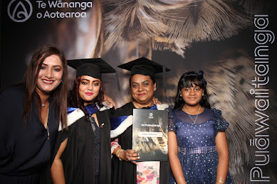 Booth photo from Ceremony 3 of the TWoA Tāmaki Makaurau 2025 Graduations (March 2025) held at the Mangere Arts Centre in Auckland, New Zealand on Wednesday, 12 March, 2025. Photo: InstaBooth by KeyImagery Photography. Copyright: © 2025 Te Wānanga o Aotearoa.