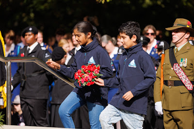 Photo from the Anzac Day 2025 Civic Service held at Memorial Park in Hamilton, Waikato, New Zealand on Friday, 25 April, 2025. Photography by Mike Walen / KeyImagery Photography. Copyright: © 2025 Hamilton City Council.