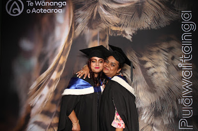 Booth photo from Ceremony 3 of the TWoA Tāmaki Makaurau 2025 Graduations (March 2025) held at the Mangere Arts Centre in Auckland, New Zealand on Wednesday, 12 March, 2025. Photo: InstaBooth by KeyImagery Photography. Copyright: © 2025 Te Wānanga o Aotearoa.