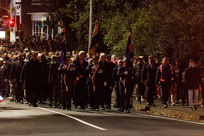 Photo from the Anzac Day 2023 Dawn Parade & Service held at Memorial Park, Hamilton, Waikato, New Zealand. Taken: Tuesday, 25 April, 2023. Photography: Mike Walen / KeyImagery Photography. Copyright: © Hamilton City Council.