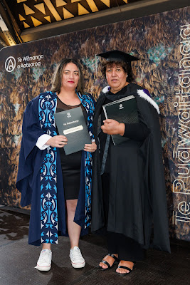 Photo from the TWoA Waiariki 2023 Graduations (Waiwhero), held at Te Puia, Rotorua, Bay of Plenty, New Zealand on Friday, 12 May, 2023. Photo: Mike Walen / KeyImagery Photography. Copyright: © Te Wānanga o Aotearoa.