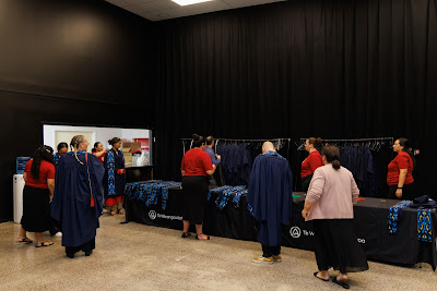 Photo from Ceremony 1 of the TWoA Tāmaki Makaurau 2025 Graduations (May 2025) held at the Mangere Arts Centre in Auckland, New Zealand on Monday, 26 May, 2025. Photo by Mike Walen / KeyImagery Photography. Copyright: © 2025 Te Wānanga o Aotearoa.