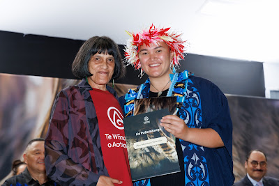 Photo from the TWoA Te Tai Tokerau (Kaitaia) 2025 Graduation held at Te Kura Kaupapa Maori o Pukemiro in Kaitaia, Northland, New Zealand on Monday, 14 April, 2025. Photo by Mike Walen / KeyImagery Photography. Copyright: © 2025 Te Wānanga o Aotearoa.