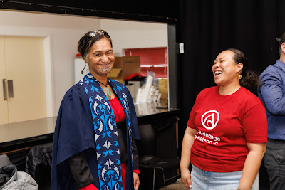 Photo from Ceremony 1 of the TWoA Tāmaki Makaurau 2025 Graduations (May 2025) held at the Mangere Arts Centre in Auckland, New Zealand on Monday, 26 May, 2025. Photo by Mike Walen / KeyImagery Photography. Copyright: © 2025 Te Wānanga o Aotearoa.