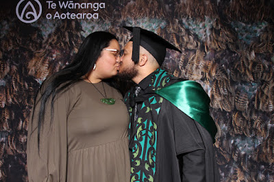 Booth photo from the TWoA Tainui 2021 Graduations (Friday - Ceremony 3),  held at Elim Church, Te Rapa, Hamilton, New Zealand. Taken: Friday 23 April 2021. Photo: InstaBooth / KeyImagery Photography. Copyright: © Te Wānanga o Aotearoa.
