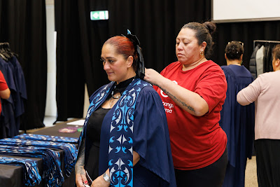 Photo from Ceremony 1 of the TWoA Tāmaki Makaurau 2025 Graduations (May 2025) held at the Mangere Arts Centre in Auckland, New Zealand on Monday, 26 May, 2025. Photo by Mike Walen / KeyImagery Photography. Copyright: © 2025 Te Wānanga o Aotearoa.