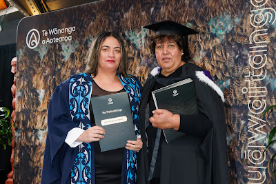 Photo from the TWoA Waiariki 2023 Graduations (Waiwhero), held at Te Puia, Rotorua, Bay of Plenty, New Zealand on Friday, 12 May, 2023. Photo: Mike Walen / KeyImagery Photography. Copyright: © Te Wānanga o Aotearoa.