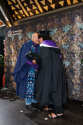 Photo from the TWoA Waiariki 2023 Graduations (Waiwhero), held at Te Puia, Rotorua, Bay of Plenty, New Zealand on Friday, 12 May, 2023. Photo: Mike Walen / KeyImagery Photography. Copyright: © Te Wānanga o Aotearoa.