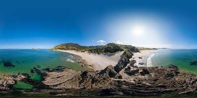 Aerial drone photo from Ocean Beach, Whangarei Heads, Northland, New Zealand on Monday, 30 September, 2024. Photography by Mike Walen / KeyImagery Photography. Copyright: © KeyImagery Photography.