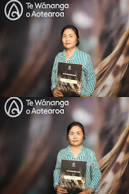 Booth photo from Ceremony 1 of the TWoA Tāmaki Makaurau 2025 Graduations (November Ceremonies) held at Church Unlimited, Glendene, Auckland, New Zealand at 12pm on Tuesday, 11 November, 2025. Photography by InstaBooth / KeyImagery Photography. Copyright: © 2025 Te Wānanga o Aotearoa.