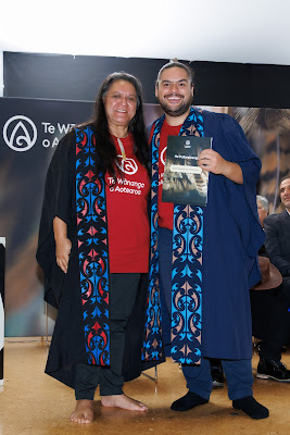 Photo from the TWoA Te Tai Tokerau (Kaitaia) 2025 Graduation held at Te Kura Kaupapa Maori o Pukemiro in Kaitaia, Northland, New Zealand on Monday, 14 April, 2025. Photo by Mike Walen / KeyImagery Photography. Copyright: © 2025 Te Wānanga o Aotearoa.