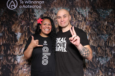 Booth photo from the TWoA Tainui 2021 Graduations (Friday - Ceremony 3),  held at Elim Church, Te Rapa, Hamilton, New Zealand. Taken: Friday 23 April 2021. Photo: InstaBooth / KeyImagery Photography. Copyright: © Te Wānanga o Aotearoa.