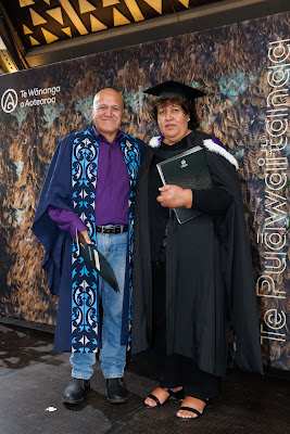 Photo from the TWoA Waiariki 2023 Graduations (Waiwhero), held at Te Puia, Rotorua, Bay of Plenty, New Zealand on Friday, 12 May, 2023. Photo: Mike Walen / KeyImagery Photography. Copyright: © Te Wānanga o Aotearoa.