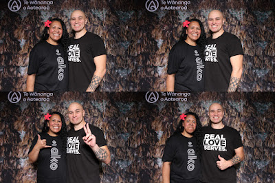 Booth photo from the TWoA Tainui 2021 Graduations (Friday - Ceremony 3),  held at Elim Church, Te Rapa, Hamilton, New Zealand. Taken: Friday 23 April 2021. Photo: InstaBooth / KeyImagery Photography. Copyright: © Te Wānanga o Aotearoa.