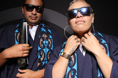 Booth photo from the TWoA Tainui 2019 Graduations (Ceremony 2),  held at Hamilton Boys' High School, Hamilton, New Zealand. Taken: Wednesday 17 April 2019. Photo: InstaBooth / KeyImagery Photography. Copyright: © Te Wānanga o Aotearoa.