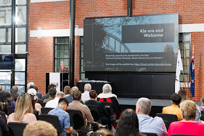 Photo from the HCC NZ Citizenship Ceremony 2 (Afternoon) held at The Atrium, Wintec/Te Pukenga, Hamilton, Waikato, New Zealand at 3:30pm on Monday, 11 March, 2024. Photo: Mike Walen / KeyImagery Photography. Copyright: © Hamilton City Council.