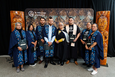 Photo from the TWoA Waiariki 2023 Graduations (Waiwhero), held at Te Puia, Rotorua, Bay of Plenty, New Zealand on Friday, 12 May, 2023. Photo: Mike Walen / KeyImagery Photography. Copyright: © Te Wānanga o Aotearoa.