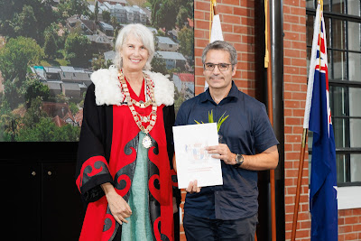 Photo from the HCC NZ Citizenship Ceremony 2 (Afternoon) held at The Atrium, Wintec/Te Pukenga, Hamilton, Waikato, New Zealand at 3:30pm on Monday, 11 March, 2024. Photo: Mike Walen / KeyImagery Photography. Copyright: © Hamilton City Council.
