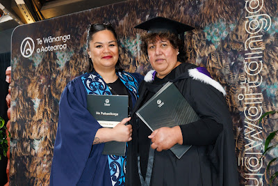 Photo from the TWoA Waiariki 2023 Graduations (Waiwhero), held at Te Puia, Rotorua, Bay of Plenty, New Zealand on Friday, 12 May, 2023. Photo: Mike Walen / KeyImagery Photography. Copyright: © Te Wānanga o Aotearoa.