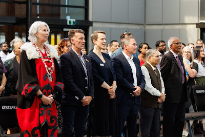 Photo from the HCC NZ Citizenship Ceremony (Morning) held in The Atrium, Wintec/Te Pukenga, Hamilton, Waikato, New Zealand at 10:00am on Monday, 12 February, 2024. Photo: Mike Walen / KeyImagery Photography. Copyright: © Hamilton City Council.