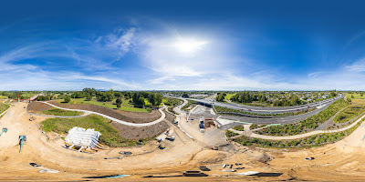 Aerial drone view, from the Peacocke Bridge, over Hamilton City in the Waikato region of New Zealand. Taken: Sunday, 10 March, 2024. Photography: Mike Walen / KeyImagery Photography. Copyright: © KeyImagery Photography.