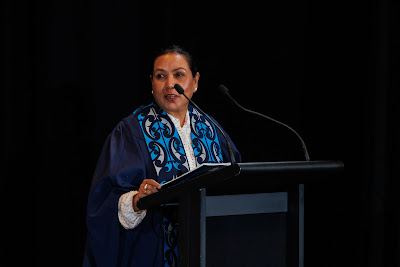 Photo from the TWoA Tāmaki Makaurau 2023 November Graduations (Ceremony 2 @ 6pm), held at the Due Drop Events Centre, Manukau, Auckland, New Zealand on Tuesday, 28 November, 2023. Photo: Mike Walen / KeyImagery Photography. Copyright: © Te Wānanga o Aotearoa.