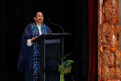 Photo from the TWoA Tāmaki Makaurau 2023 November Graduations (Ceremony 2 @ 6pm), held at the Due Drop Events Centre, Manukau, Auckland, New Zealand on Tuesday, 28 November, 2023. Photo: Mike Walen / KeyImagery Photography. Copyright: © Te Wānanga o Aotearoa.