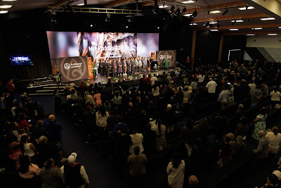 Photo from Ceremony 1 of the TWoA Tāmaki Makaurau 2025 Graduations (May 2025) held at the Mangere Arts Centre in Auckland, New Zealand on Monday, 26 May, 2025. Photo by Mike Walen / KeyImagery Photography. Copyright: © 2025 Te Wānanga o Aotearoa.