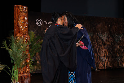 Photo from the TWoA Whirikoka 2023 Graduation (Gisborne), held at the War Memorial Theatre, Gisborne, East Coast, New Zealand on Wednesday 5 April, 2023. Photo by Mike Walen / KeyImagery Photography. Copyright: © Te Wānanga o Aotearoa.