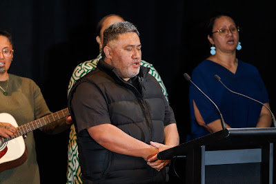 Photo from the TWoA Tāmaki Makaurau 2023 November Graduations (Ceremony 2 @ 6pm), held at the Due Drop Events Centre, Manukau, Auckland, New Zealand on Tuesday, 28 November, 2023. Photo: Mike Walen / KeyImagery Photography. Copyright: © Te Wānanga o Aotearoa.