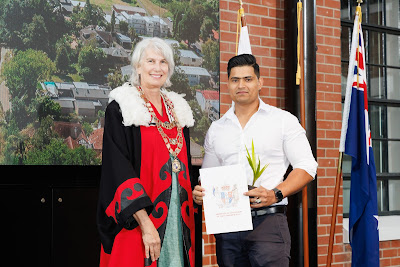 Photo from the HCC NZ Citizenship Ceremony 2 (Afternoon) held at The Atrium, Wintec/Te Pukenga, Hamilton, Waikato, New Zealand at 3:30pm on Monday, 11 March, 2024. Photo: Mike Walen / KeyImagery Photography. Copyright: © Hamilton City Council.