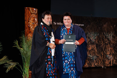 Photo from the TWoA Whirikoka 2023 Graduation (Gisborne), held at the War Memorial Theatre, Gisborne, East Coast, New Zealand on Wednesday 5 April, 2023. Photo by Mike Walen / KeyImagery Photography. Copyright: © Te Wānanga o Aotearoa.